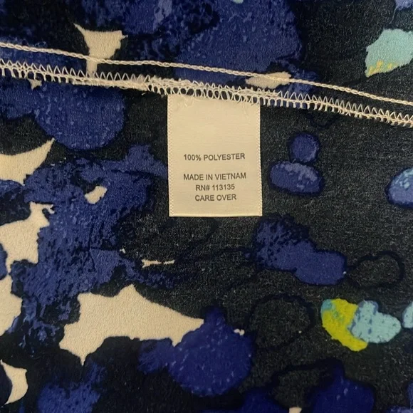 🚨New Urban Girl Open-Front Kimono Cardigan Vibrant Blue & Green Watercolor - Picture 4 of 4